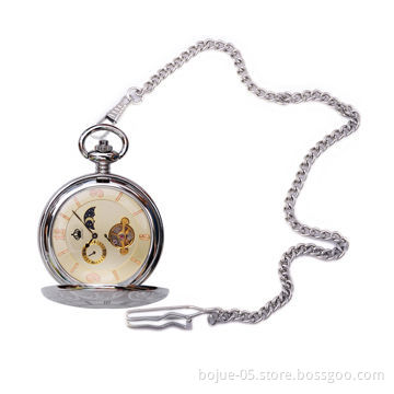 High quality pocket watch, copper material with mechanical movement, customized logo is accepted